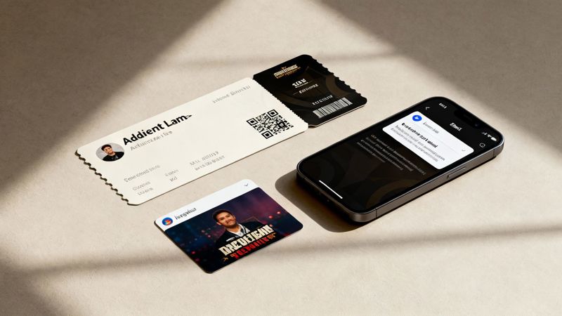 A collage of personalized images for event tickets, email banners, and social media.