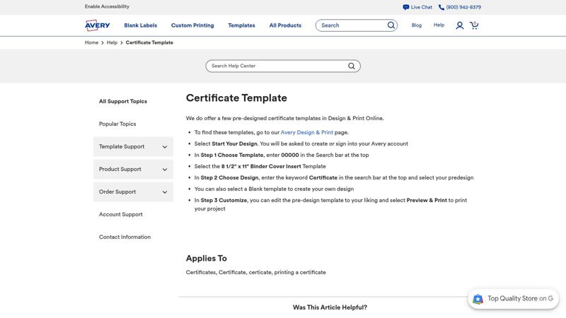 Avery Design & Print