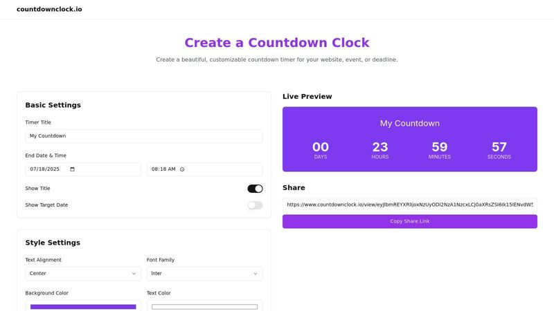 CountdownClock.io
