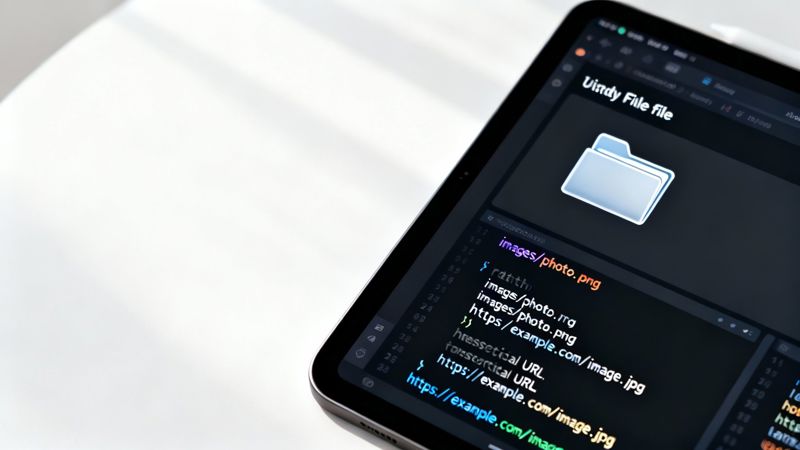 Diagram illustrating the difference between relative and absolute image paths in HTML