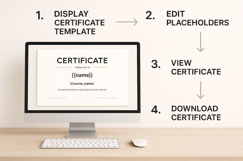 Infographic about how do you make a certificate