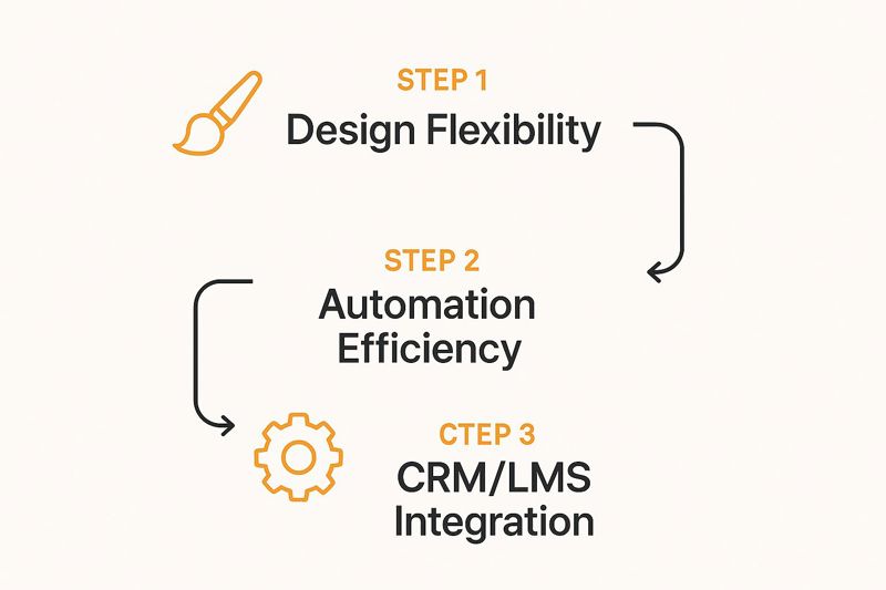Infographic about make a certificate online