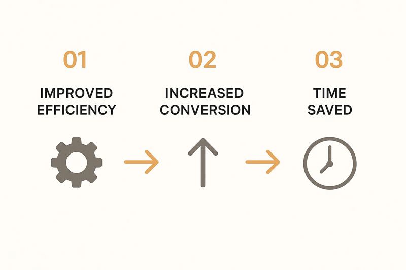 Infographic about marketing automation workflow