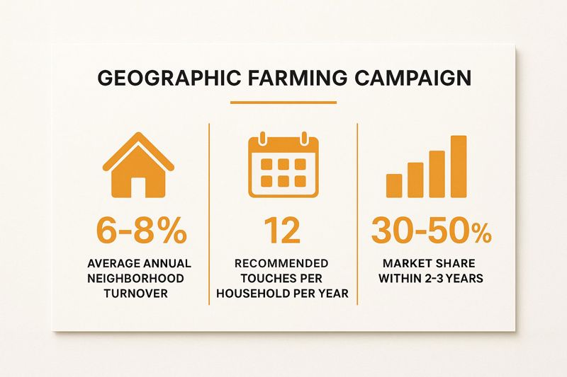 Infographic showing key data about Geographic Farming Letter