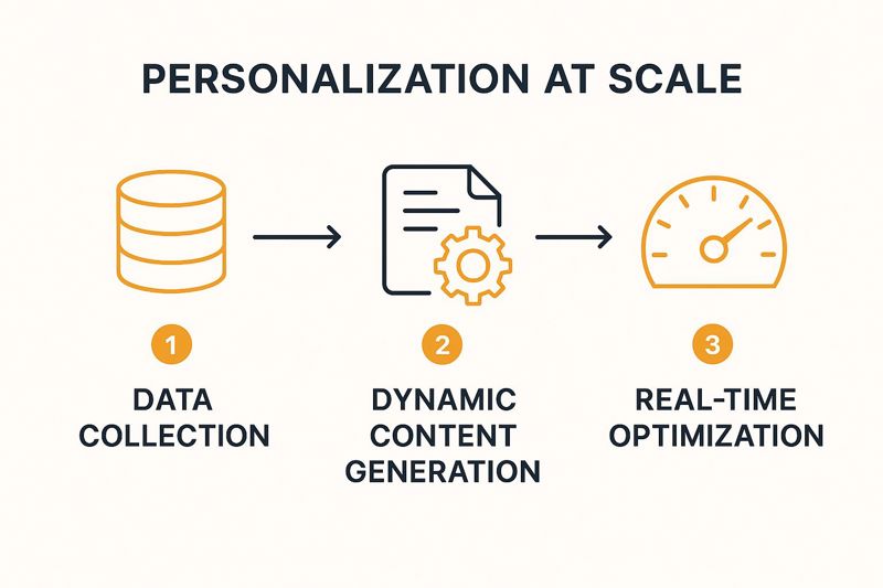 Infographic showing key data about Personalization at Scale