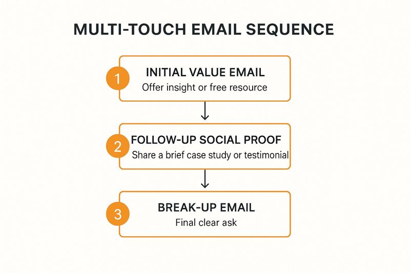 Infographic showing key data about The Multi-Touch Sequence Email