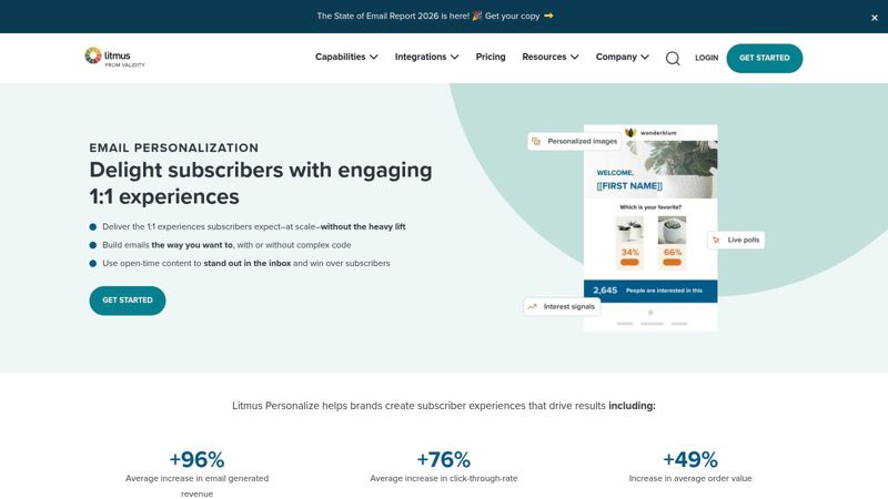 Litmus Personalize (formerly Kickdynamic)