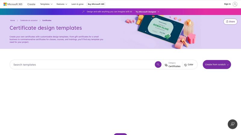 Microsoft Create (official Microsoft templates)