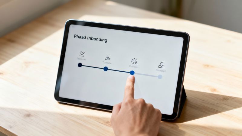 Structured Onboarding Timeline with Milestones