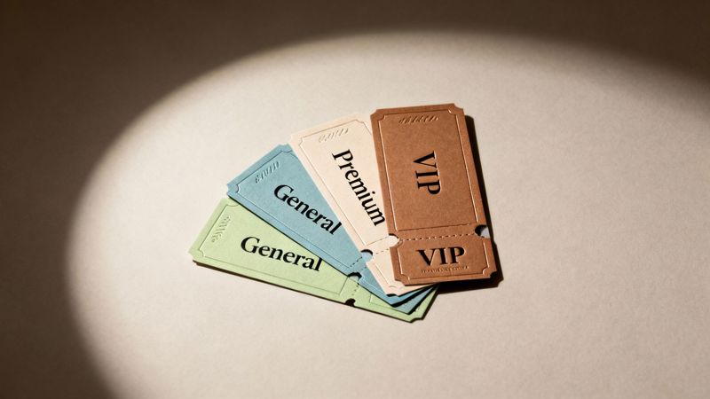 Tiered/VIP Event Ticket